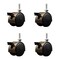 Service Caster 2'' Antique Metal Hood Twin Caster Locking Nylon Wheel 5/16 Thread Stem, 4PK SCC-TS02S50D-NYS-WA-B-5161810-4 - alternate 1